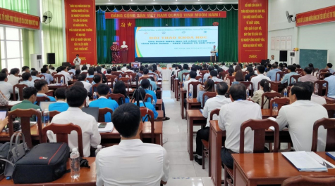 Hội thảo khoa học, chủ đề “Ứng dụng Khoa học và Công nghệ tỉnh Kiên Giang - Thực trạng và giải pháp”. Ảnh: Trang thông tin Sở Khoa học và Công nghệ Kiên Giang.