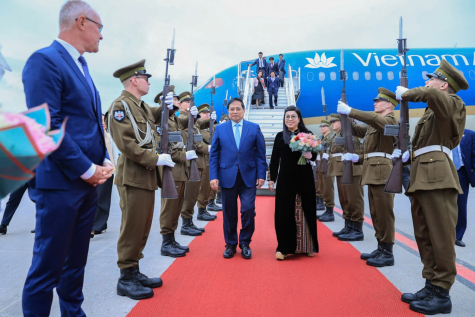 Đây là chuyến thăm đầu tiên của Thủ tướng Chính phủ Việt Nam đến Estonia kể từ khi hai nước thiết lập quan hệ ngoại giao vào năm 1992. (Ảnh: VGP)