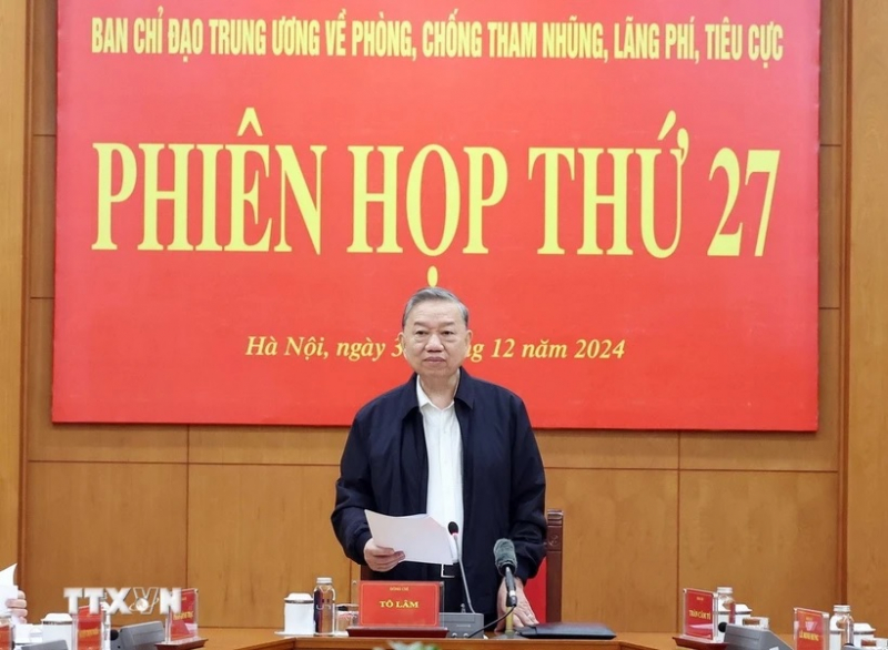 Tổng Bí thư Tô Lâm phát biểu. Ảnh: Thống Nhất/TTXVN.